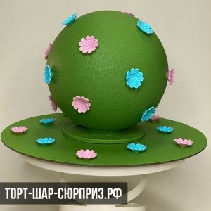 торт-шар-москва-зеленый-6